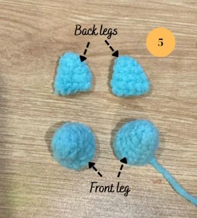 Front and back legs