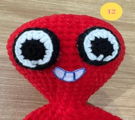 Sprout's face with eyes and mouth