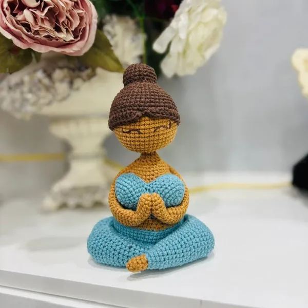 Handmade Crochet Yoga Doll – Crochet Doll