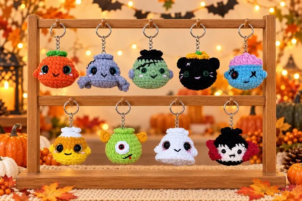 Halloween Dumplings Crochet Pattern Bundle – Frankenstein – dumpling pattern