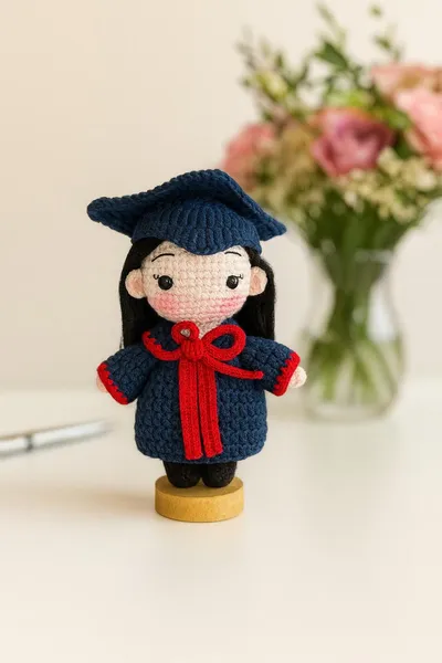 Crochet Graduation Doll – Personalized Amigurumi Grad Gift – crochet graduation