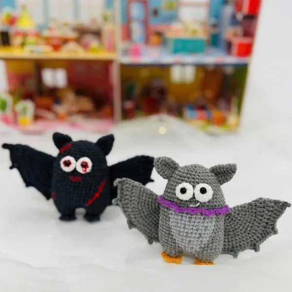 Bat Crochet Pattern 2-in-1 – Halloween Amigurumi PDF