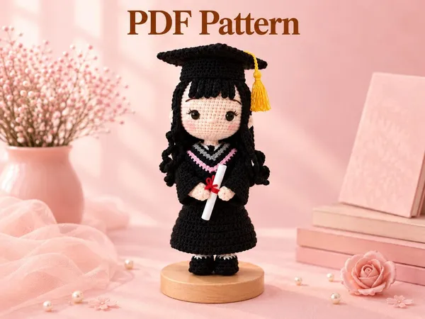 Crochet Graduation Doll PDF Pattern – crochet doll pattern