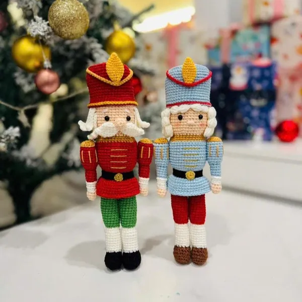 Crochet Nutcracker Doll – Christmas Amigurumi Soldier – Nutcracker couple