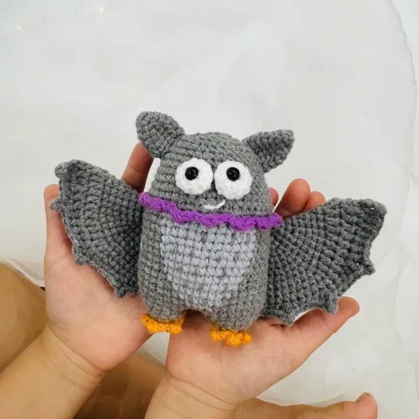 Bat Crochet Pattern 2-in-1 – Halloween Amigurumi PDF – bat amigurumi