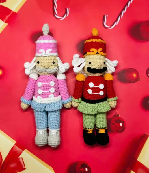 Handmade Nutcracker Amigurumi – Nutcracker Ornament – Nutcracker Ornamen