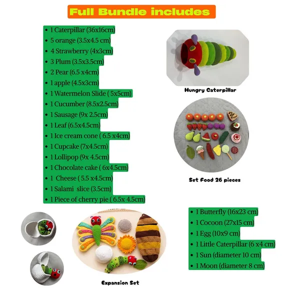 Handmade Crochet Hungry Caterpillar Toy – montessori play