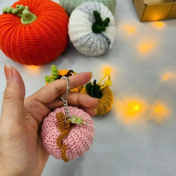 Halloween Pumpkin Amigurumi Crochet Pattern PDF – charms Car hanger