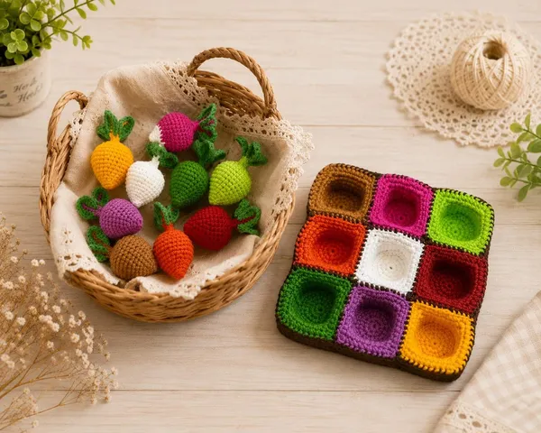 Gemüsegarten Häkelanleitung – Amigurumi Gemüse