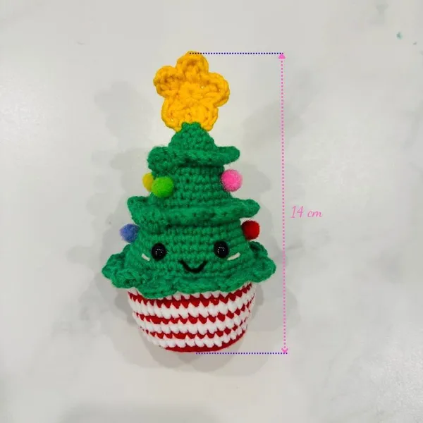 Handmade Crochet Christmas Tree Ornament – christmas tree plush