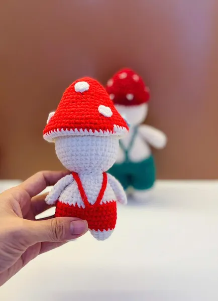 Gehäkelte Pilz Puppe – Pilz Puppe