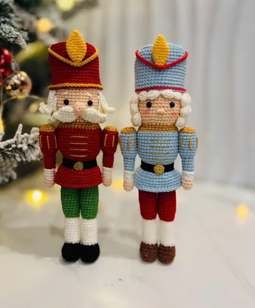 Nutcracker Couple Amigurumi Crochet Pattern PDF – nutcracker amigurumi
