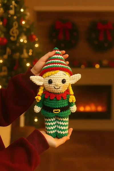 Handmade Crochet Christmas Elf Dolls – handmade gift idea