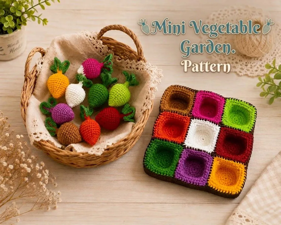Gemüsegarten Häkelanleitung