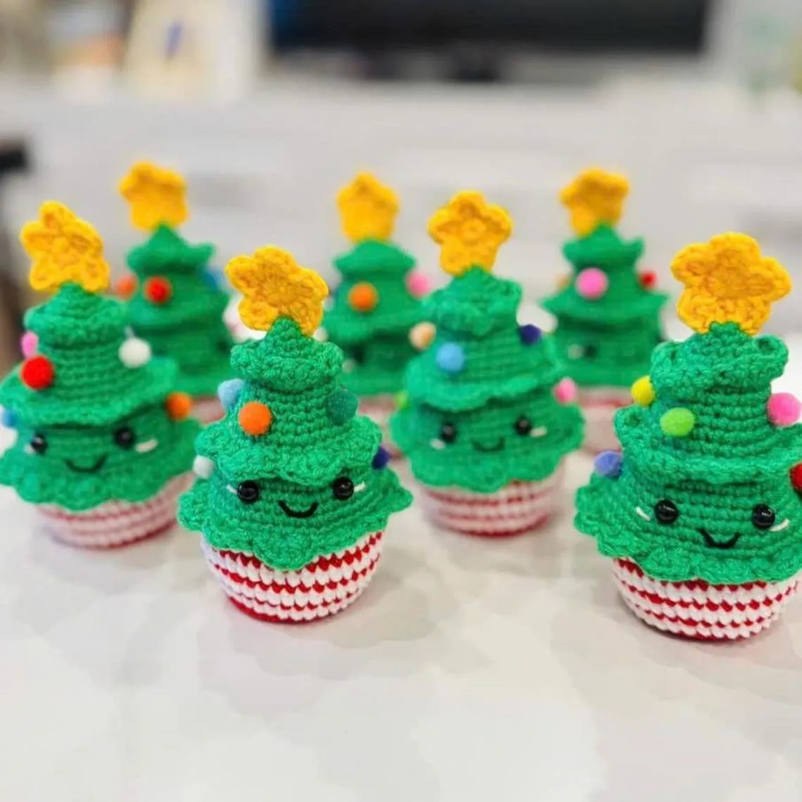 Handmade Crochet Christmas Tree Ornament