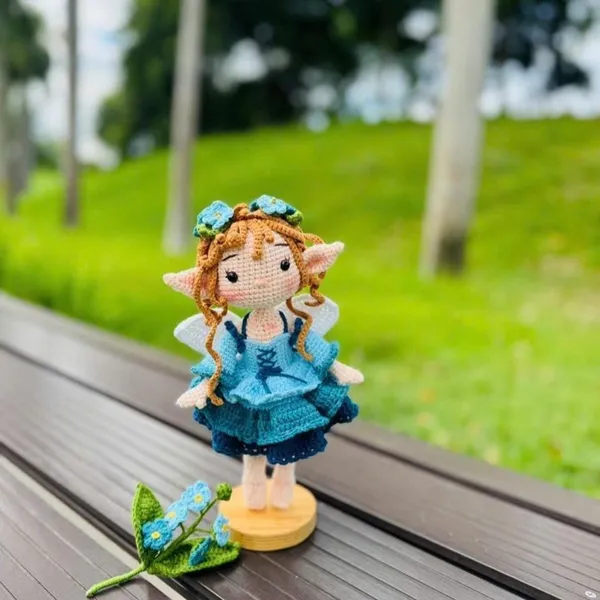Waldfee Puppe – Häkelpuppe