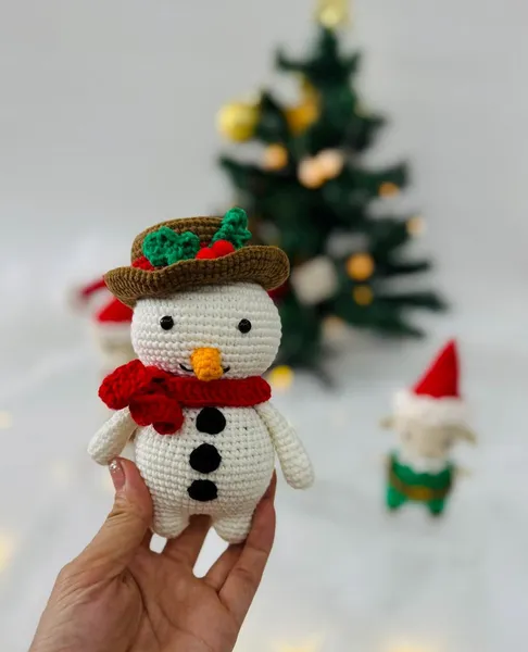 Gehäkelte Weihnachtsfiguren Set – Weihnachtsmann – Weihnachtsdeko