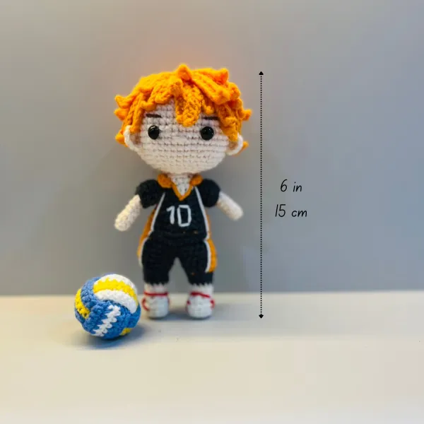 Handgemachter gehäkelter Volleyballspieler – Tobio Kageyama