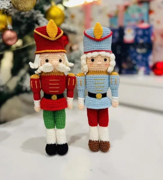 Nutcracker Couple Amigurumi Crochet Pattern PDF – Pattern IN English