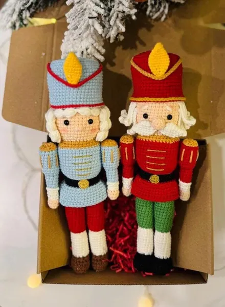 Crochet Nutcracker Doll – Christmas Amigurumi Soldier – toy soldier doll