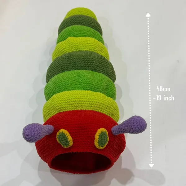Caterpillar Crochet Pattern – Crochet for beginners – play food crochet