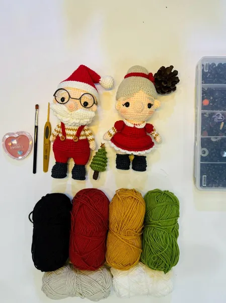 Crochet Santa & Mrs. Claus – santa plush