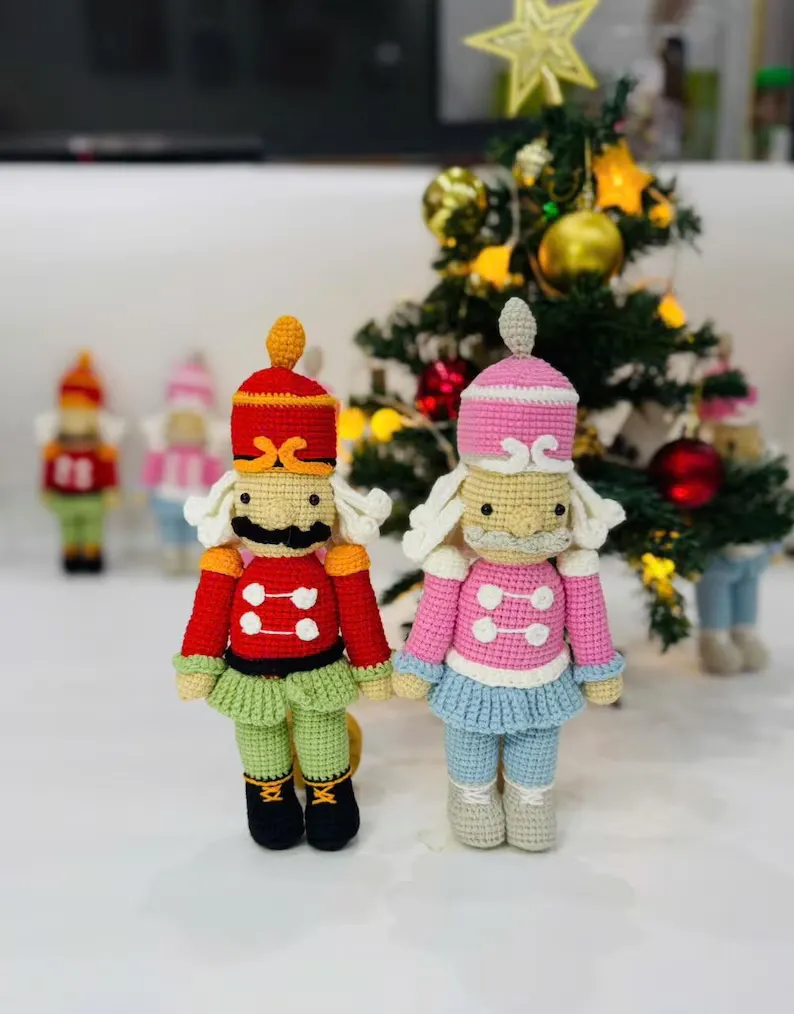Handmade Nutcracker Amigurumi – Nutcracker Ornament