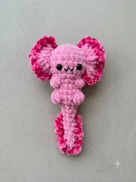 Axolotl Crochet Pattern – No Sew Baby Axolotl Amigurumi PDF – axolotl plushie